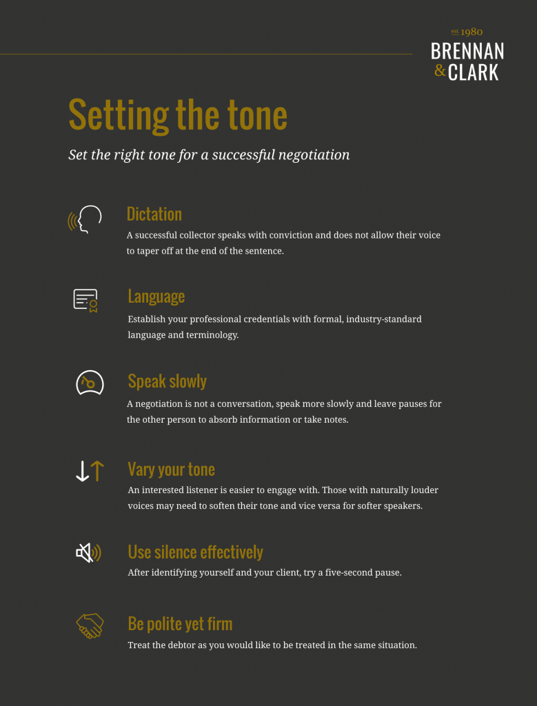 infographic setting the tone